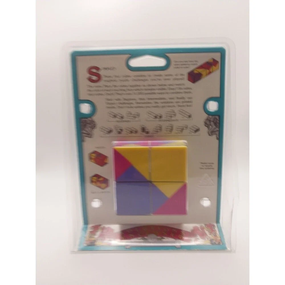 Nearly Impossible Puzzle Four Cube Multicolor Plastic Puzzle Game Brain Teaser